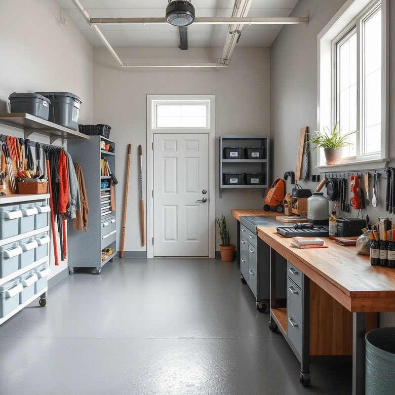 how to organize a garage before a junk removal