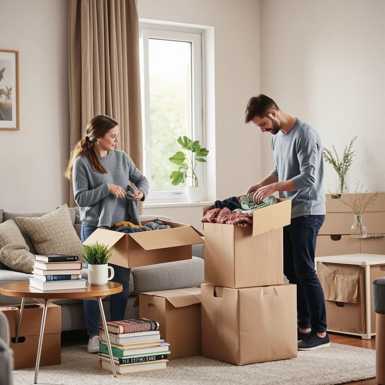 how to declutter your home before moving